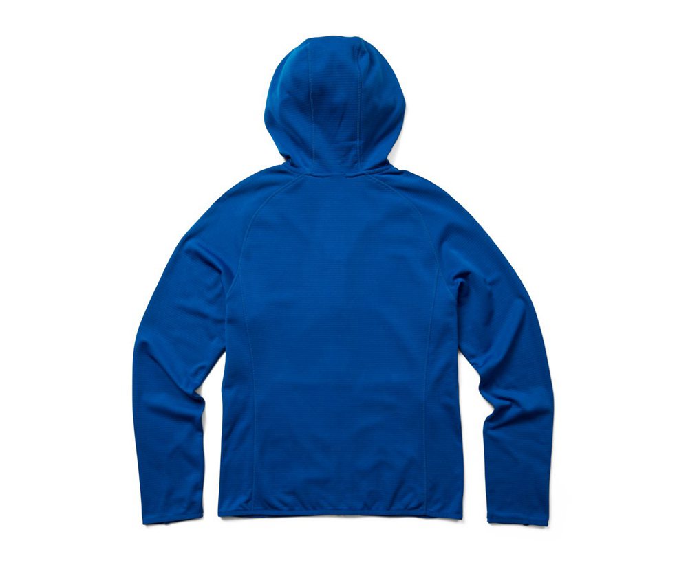 Chaquetas Hombre - Merrell Terrain Geotex Full Zip Hoodie - Azules - XLUY-21503